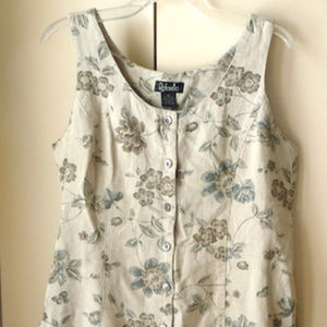 Rafaella linen floral midi sundress jumper 12